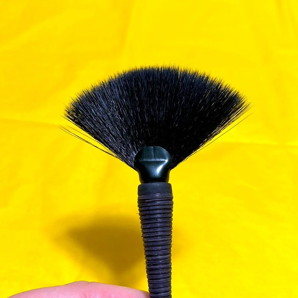 10 PIECE SUPER SOFT SYNTHETIC HAIR MAKEUP BRUSH SET WITH BLACK HANDLES